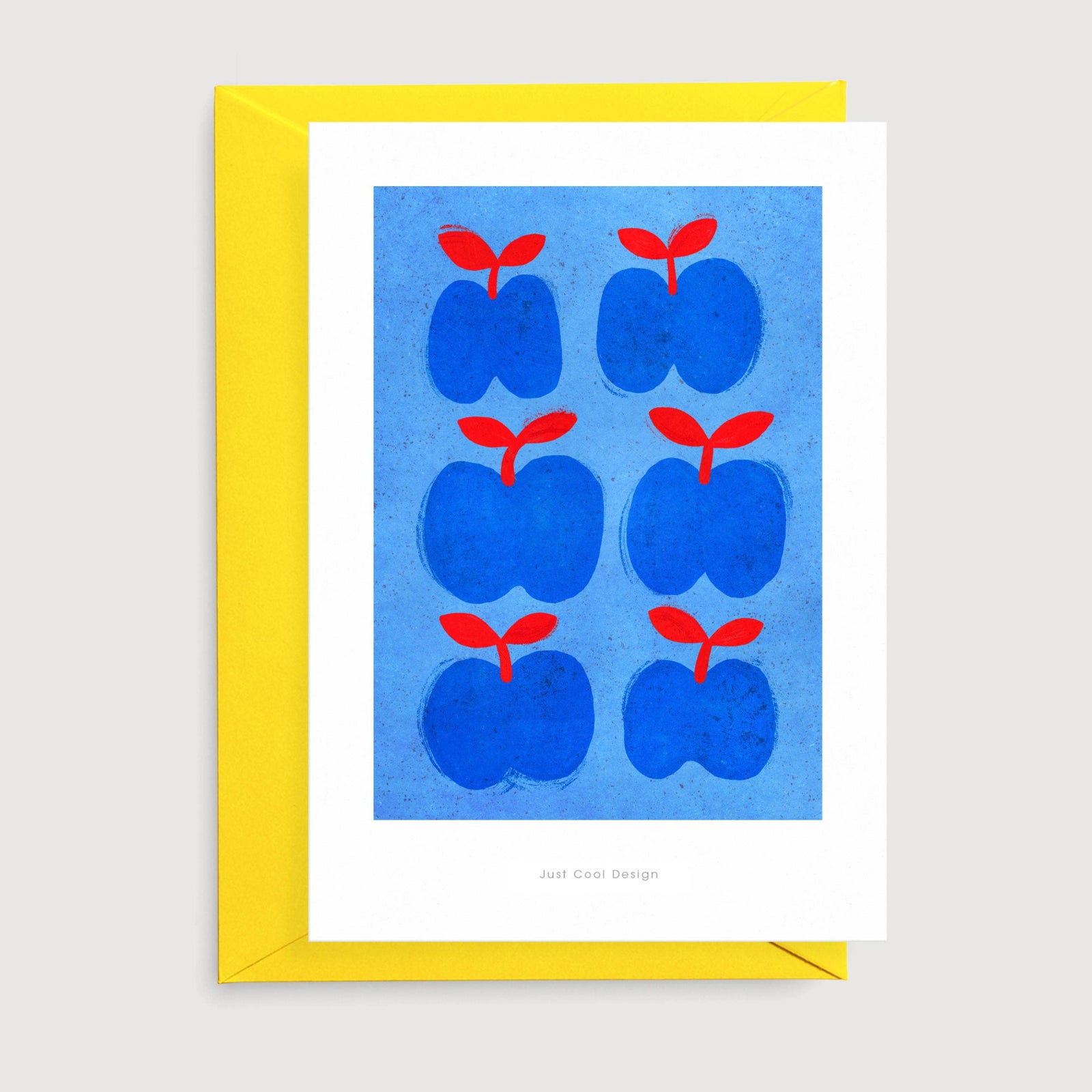 Blue Apples Art Print | Illustration card