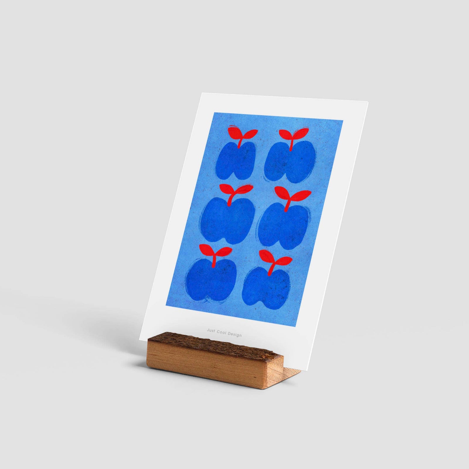 Blue Apples Art Print | Illustration card