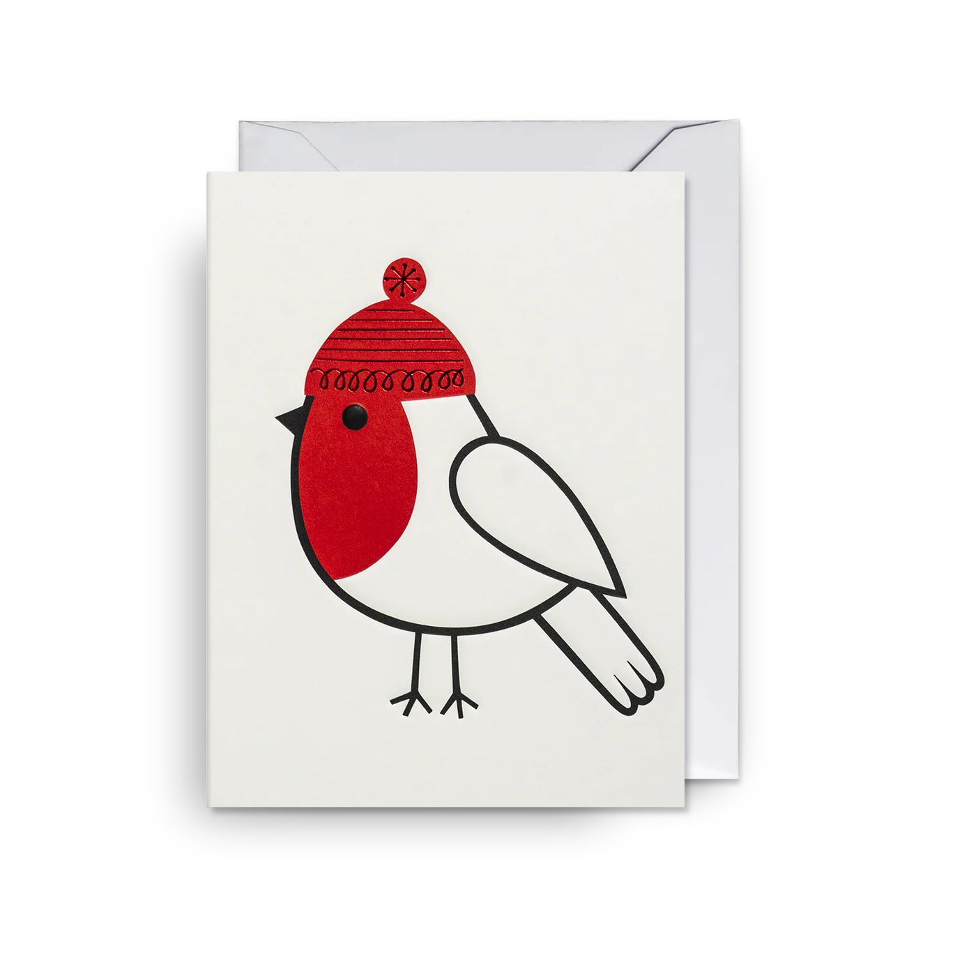 Bobble Hat Robin | Jane Foster | Mini Card