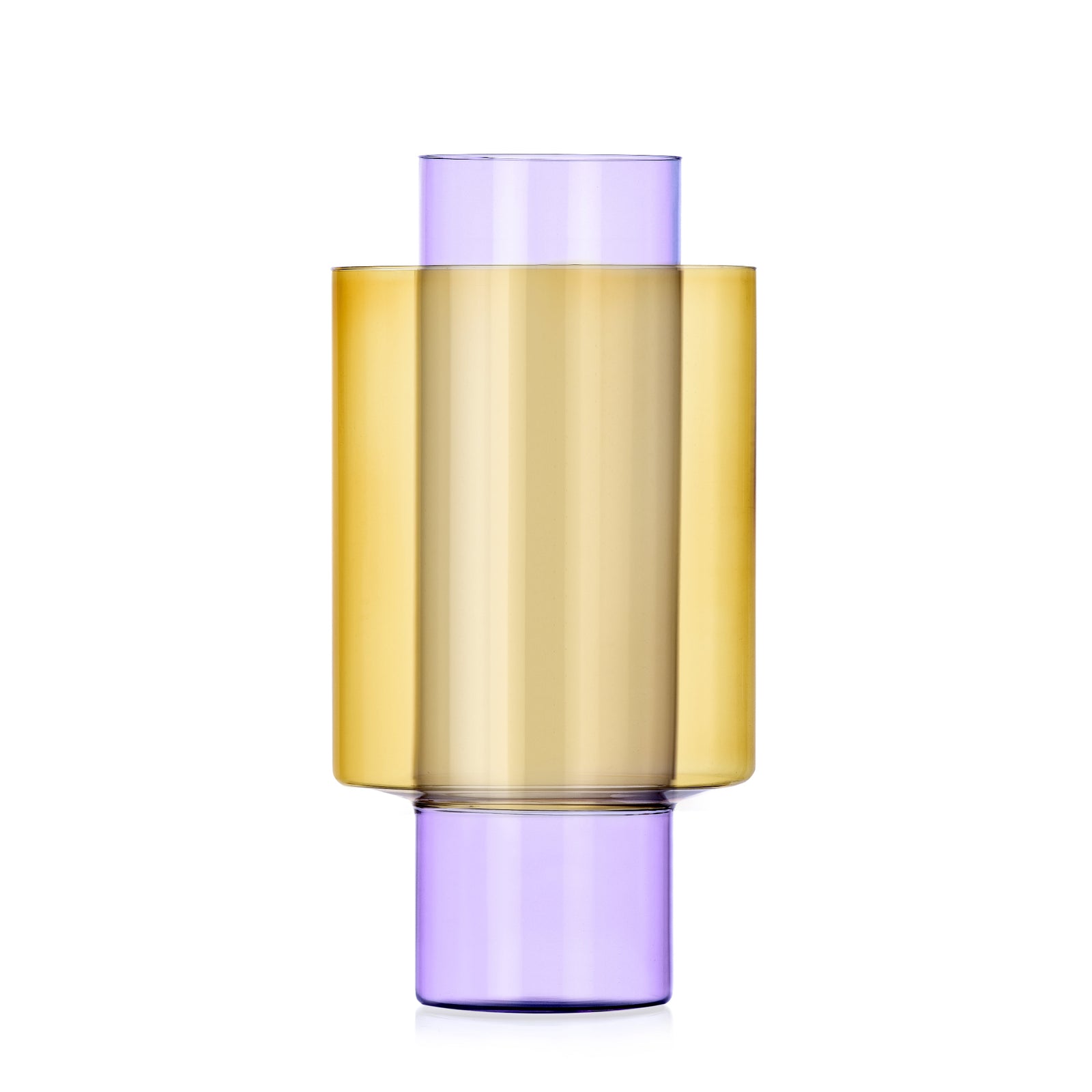 Boreale Big Vase C Lilac/Yellow
