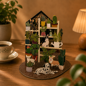 Botanical Pets | Pop-Up Card