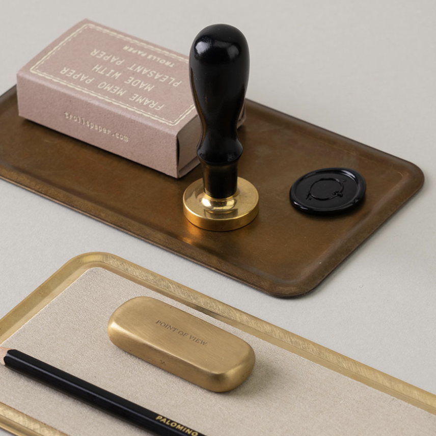Brass 2Way Flat Tray | Rust