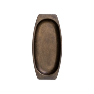Brass Oval High Tray | Rust