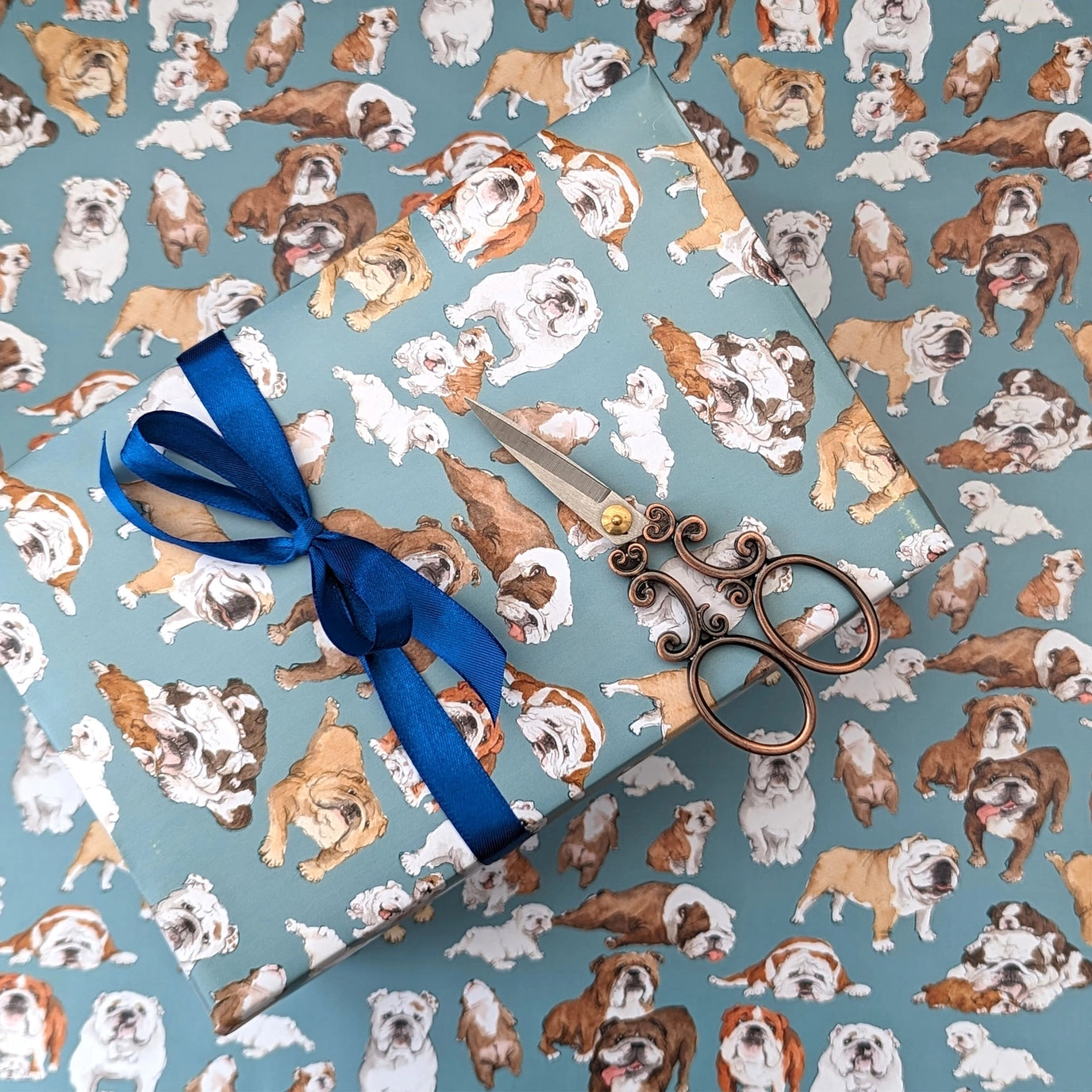 British Bulldog Wrapping Paper