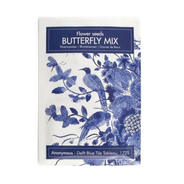 Butterfly Mix | Delft Blue Bird | Postcard With Flower Seeds