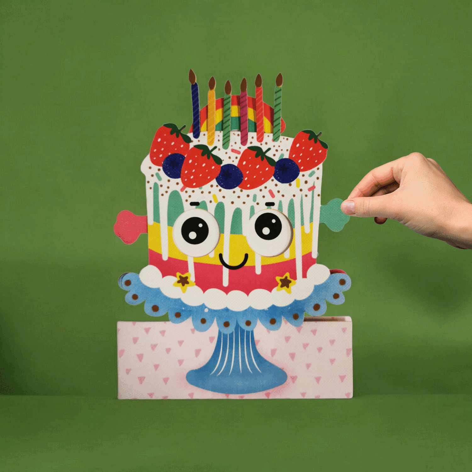 Cake | Jiggling Eyes Birthday Card