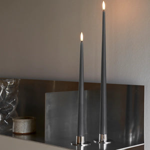 Candle Holder | Medium | Brush Silver