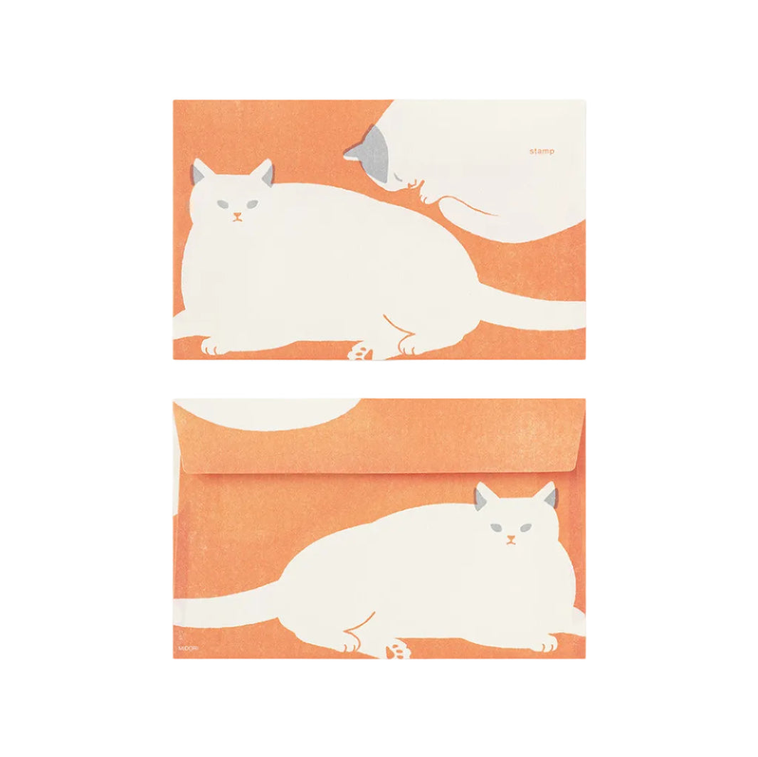 Midori Cat Envelopes | MATERIAL26