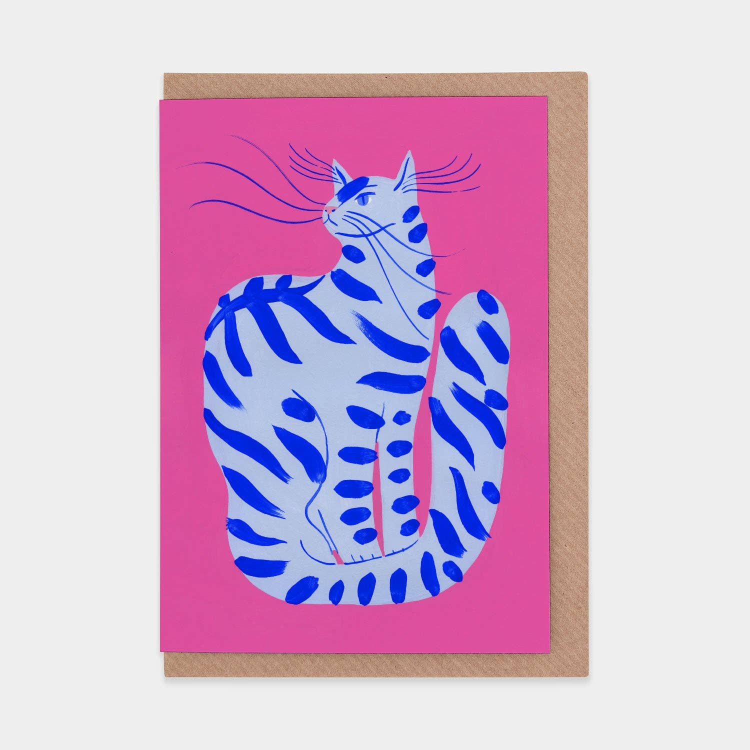 Cat with Stripes | Agathe Singer | Greetings Card