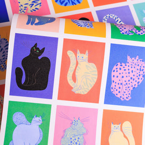 Cats Gift Wrap by Agathe Singer