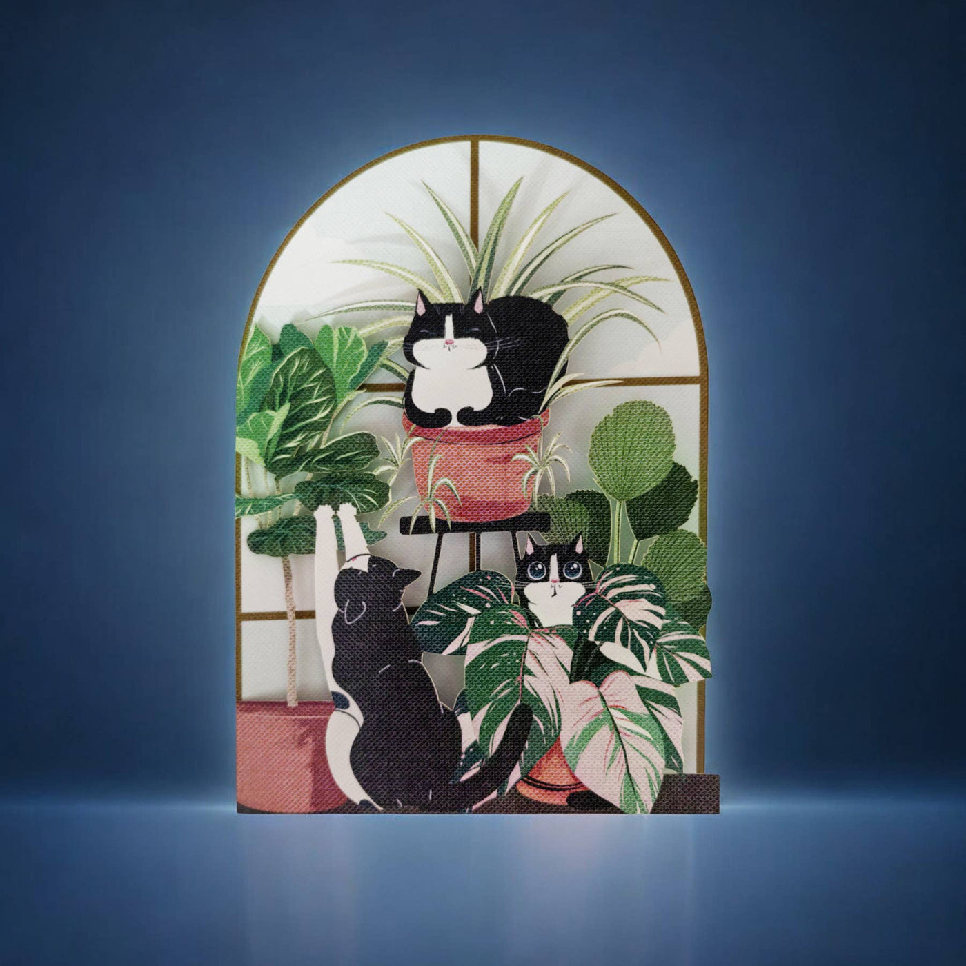 Cats & Plants | Cutout Card