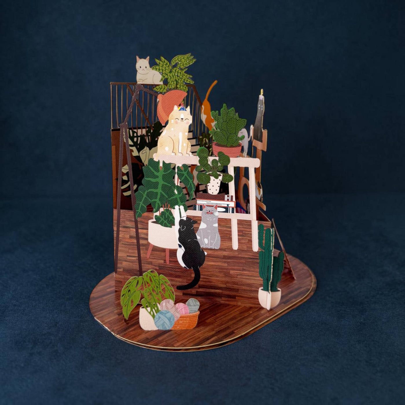 Cats & Plants | Pop-Up Card