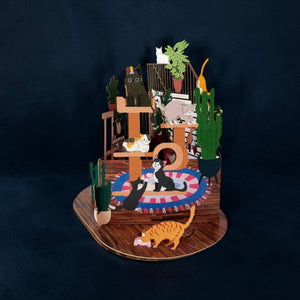 Cats & Plants | Pop-Up Card