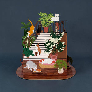 Cats & Plants | Pop-Up Card