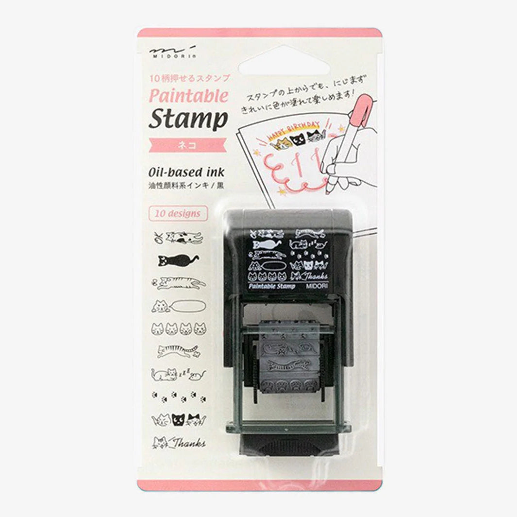 Cats Pre-Inked Rotating Stamp