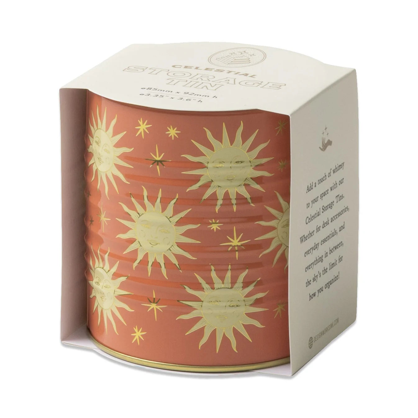 Celestial Storage Tin | Terracotta Sun