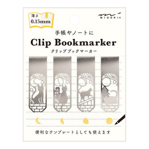 Clip Bookmarker Cat & Moon