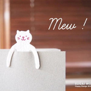 Clip Family Paperclip/Bookmark | White Cat