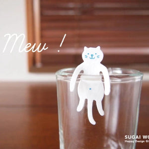 Clip Family Paperclip/Bookmark | White Cat