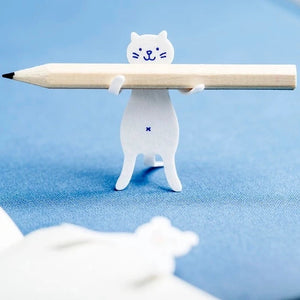 Clip Family Paperclip/Bookmark | White Cat