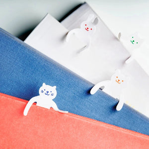 Clip Family Paperclip/Bookmark | White Cat