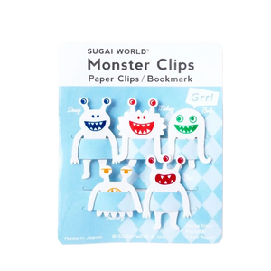 Clip Family Paperclip/Bookmark | White Monster