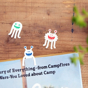 Clip Family Paperclip/Bookmark | White Monster