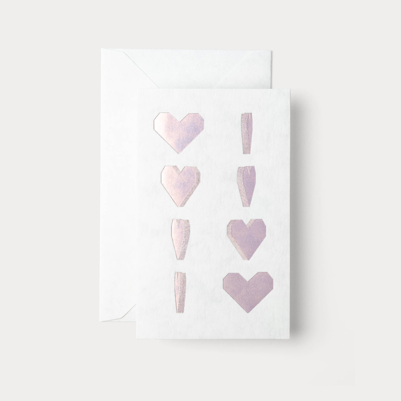Cold Pink Foil Card | Spinning Heart: Pink