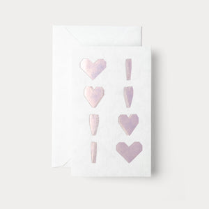 Cold Pink Foil Card | Spinning Heart: Pink