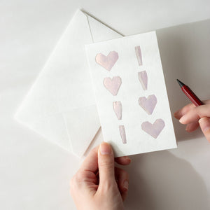 Cold Pink Foil Card | Spinning Heart: Pink