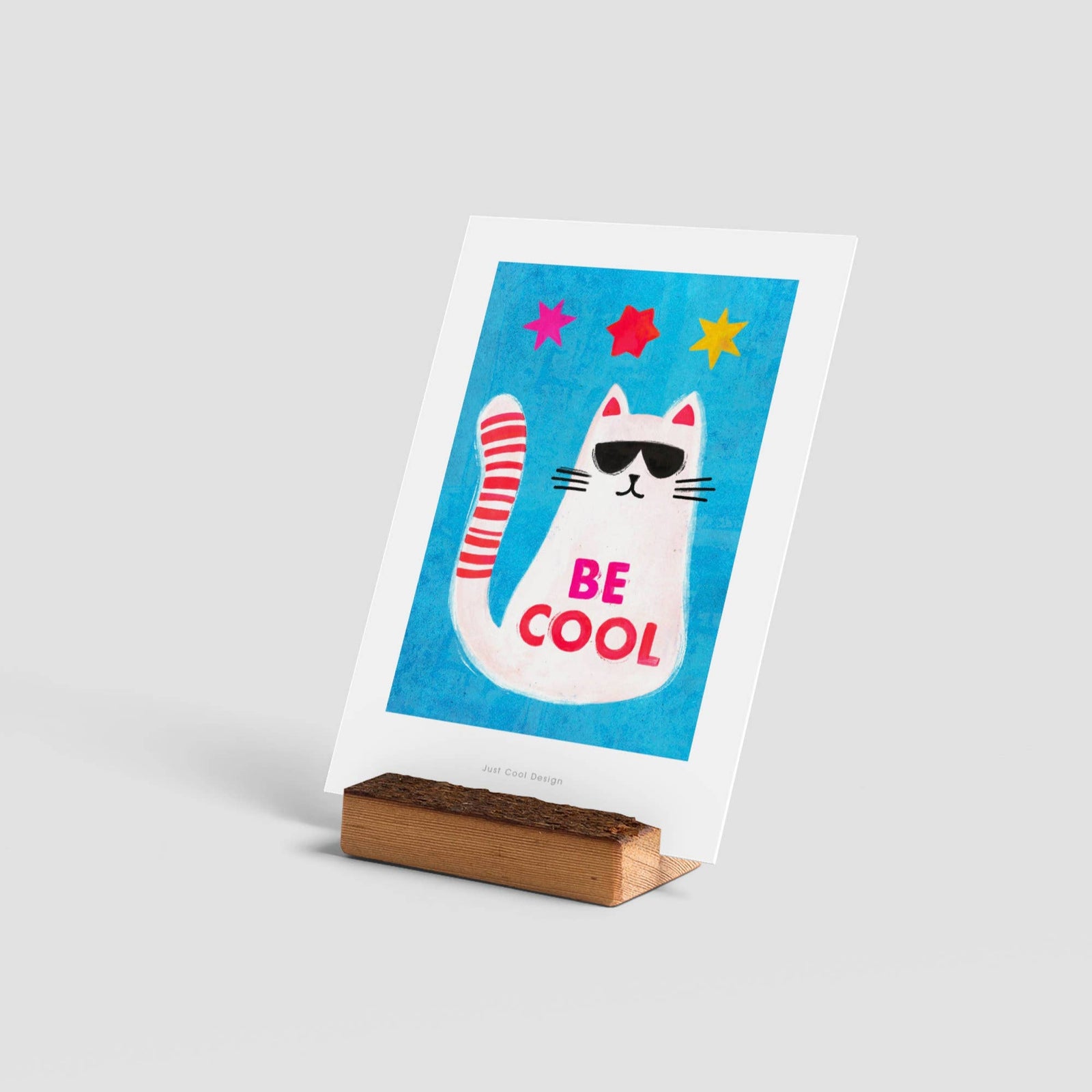 Cool Cat Art Print | Illustration Card