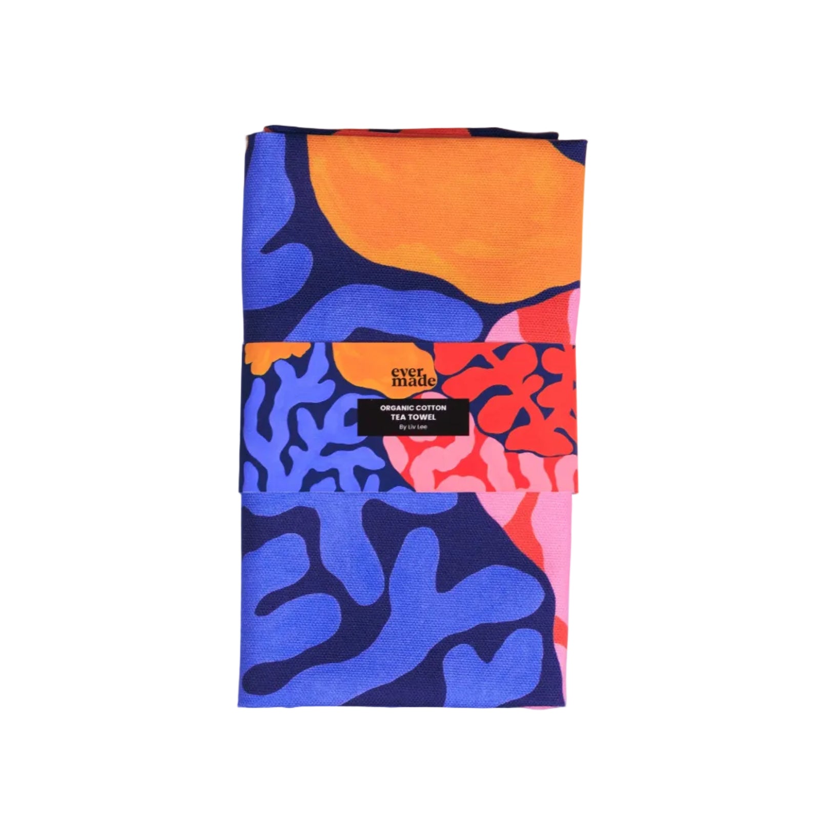 Coral Tea Towel by Liv Lee
