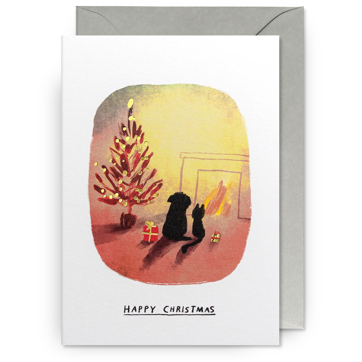 Cosy Cat & Dog | John Bond | Christmas Card