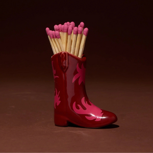 Cowboy Boot Match Holder | Red & Pink