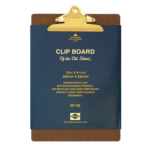 A4 Clipboard Gold Clip