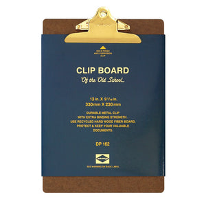 A4 Clipboard Gold Clip