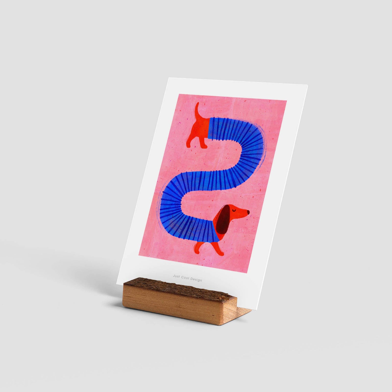 Dachshund Mini Art Print | Illustration Card