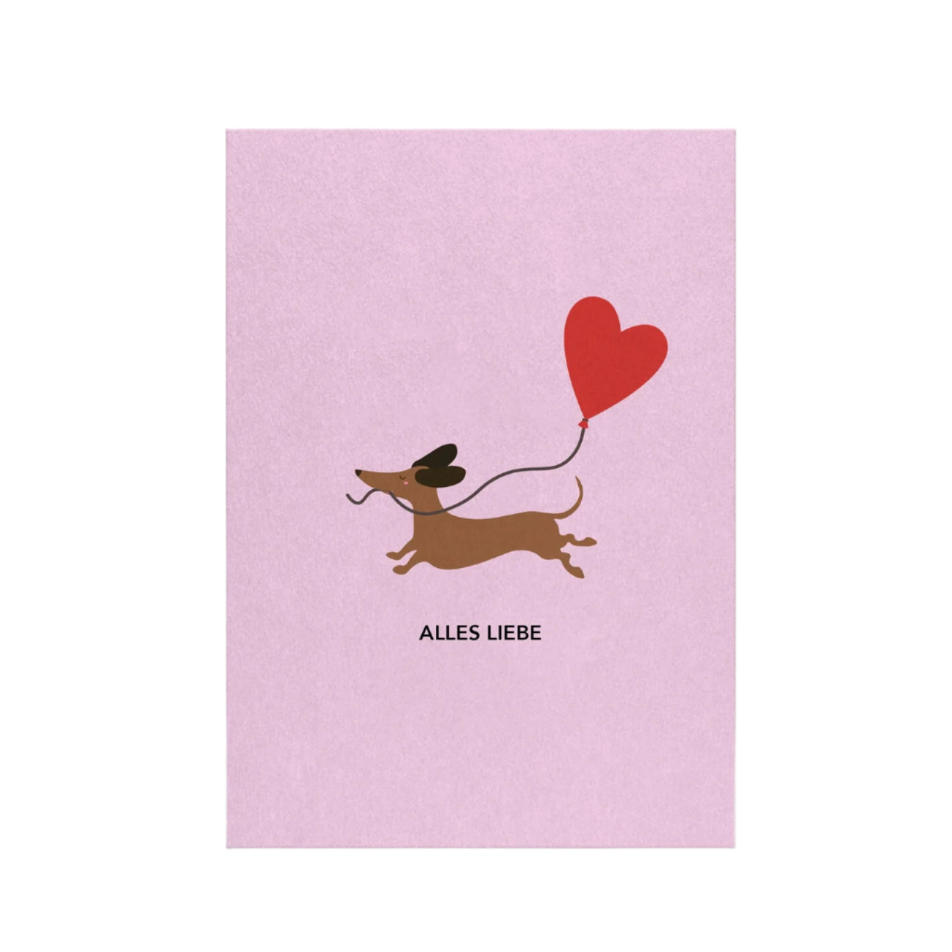 Dachshund with Heart | Postcard