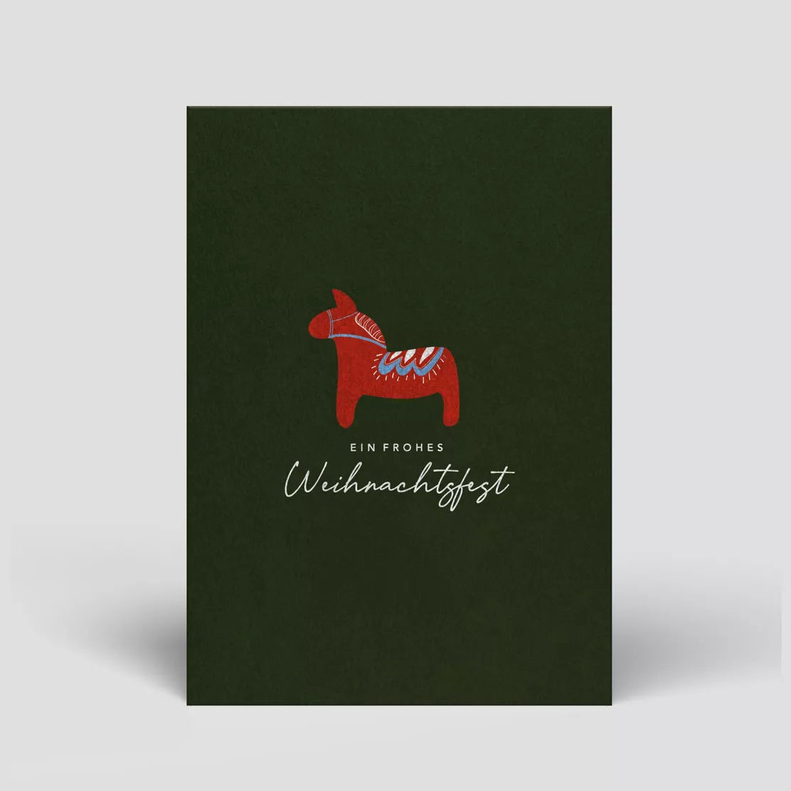 Dala Horse | Christmas Postcard