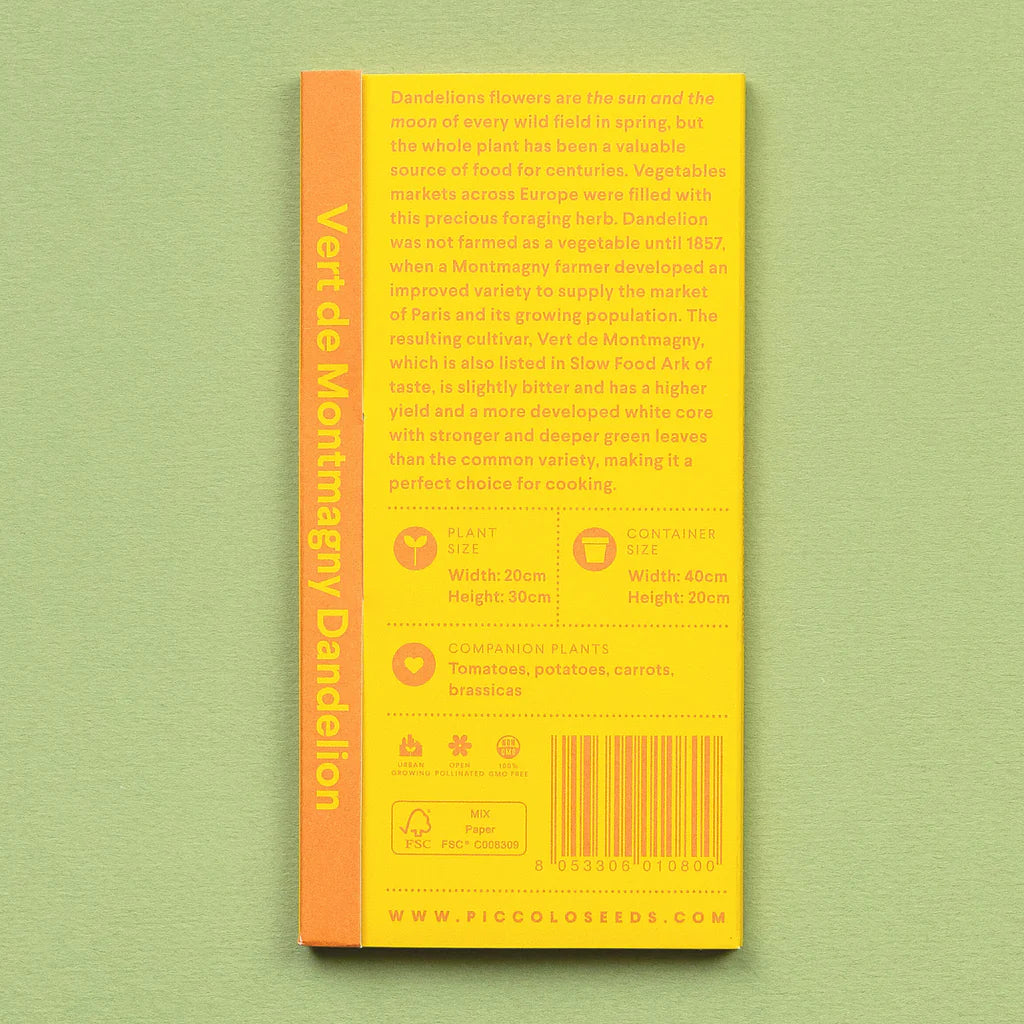 DANDELION VERT DE MONTMAGNY SEEDS