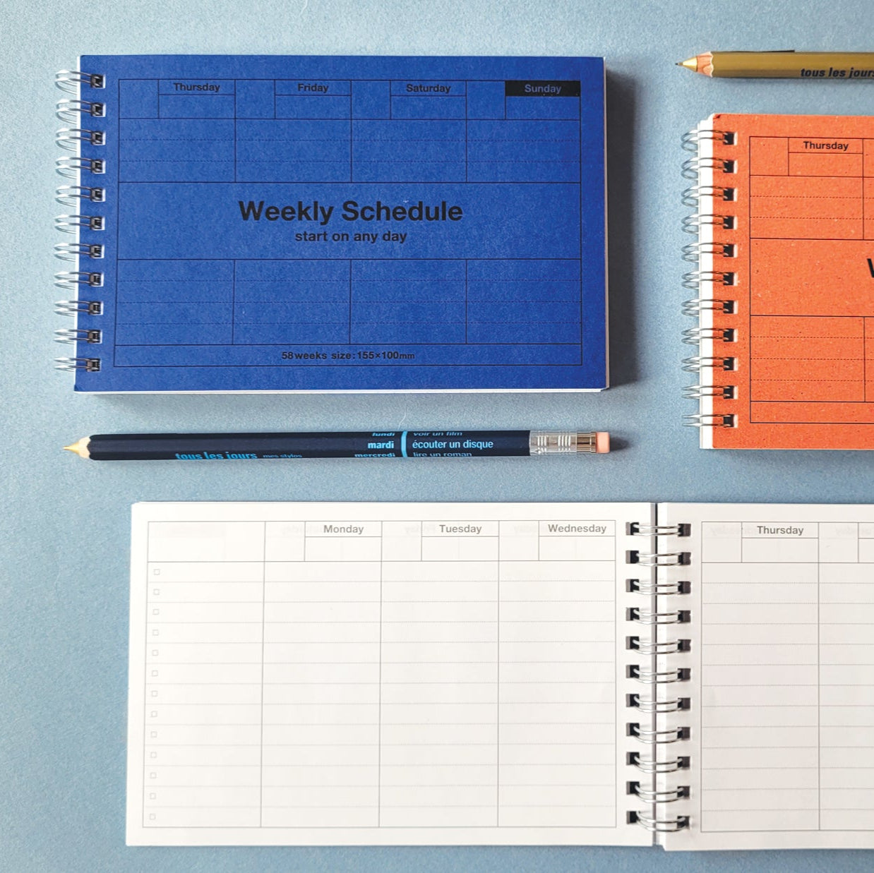 Dayfree Weekly Schedule | Blue