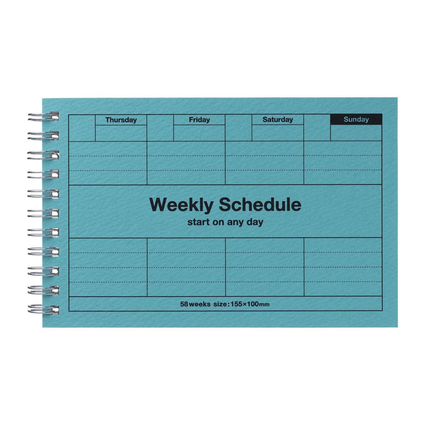 Dayfree Weekly Schedule | Turquoise