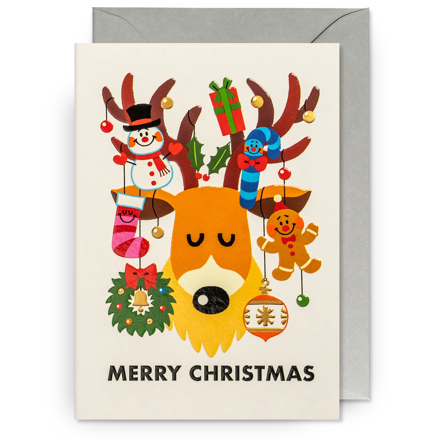 Decorated Reindeer | Toru Fukuda | Birthday Card