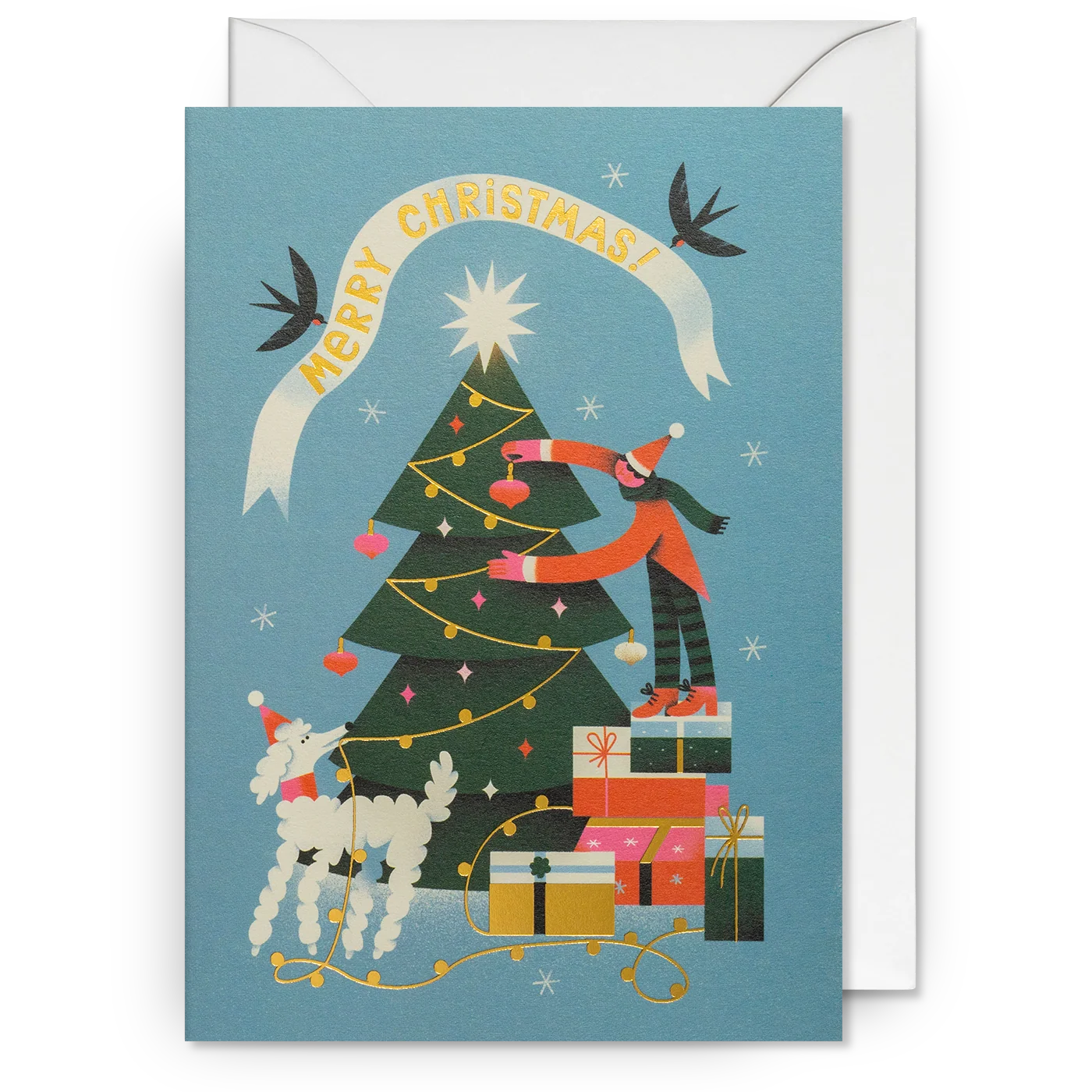 Decorating the Tree | Tania Yakunova | Christmas Card