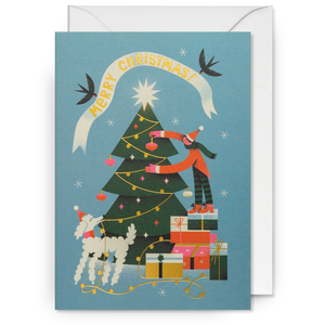 Decorating the Tree | Tania Yakunova | Christmas Card