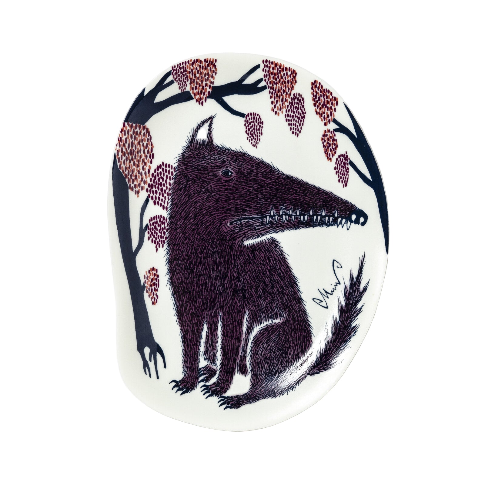 Decorative Tray Wolf