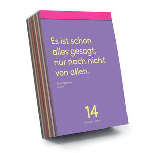 Denk Pause 2026 Calendar