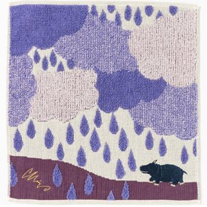 Dish Cloth Hippo Purple