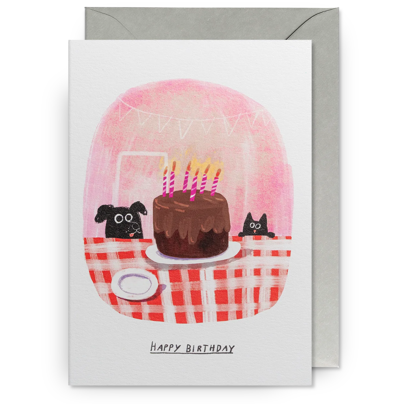 Dog & Cat Cake Birthday Card | John Bond