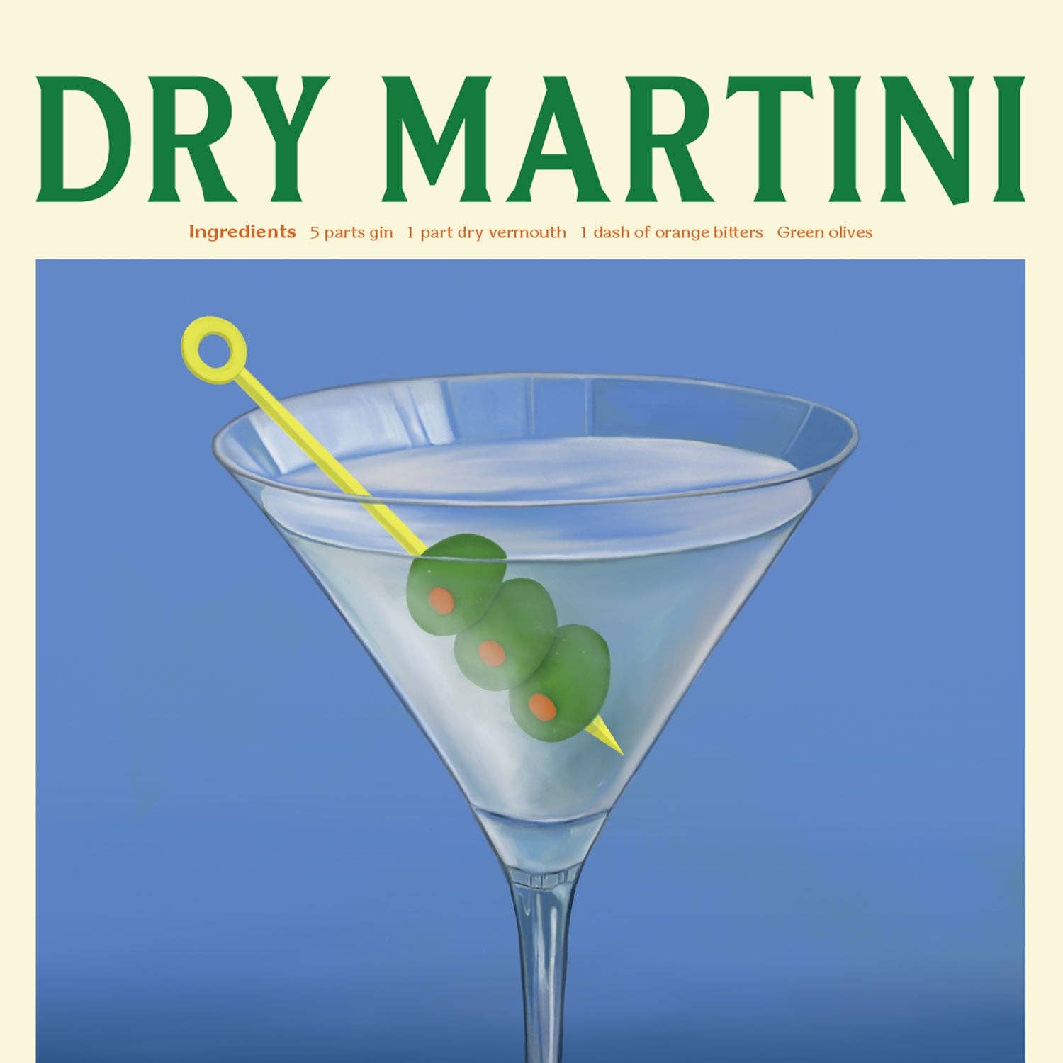 Dry Martini | Elin PK | Greetings Card